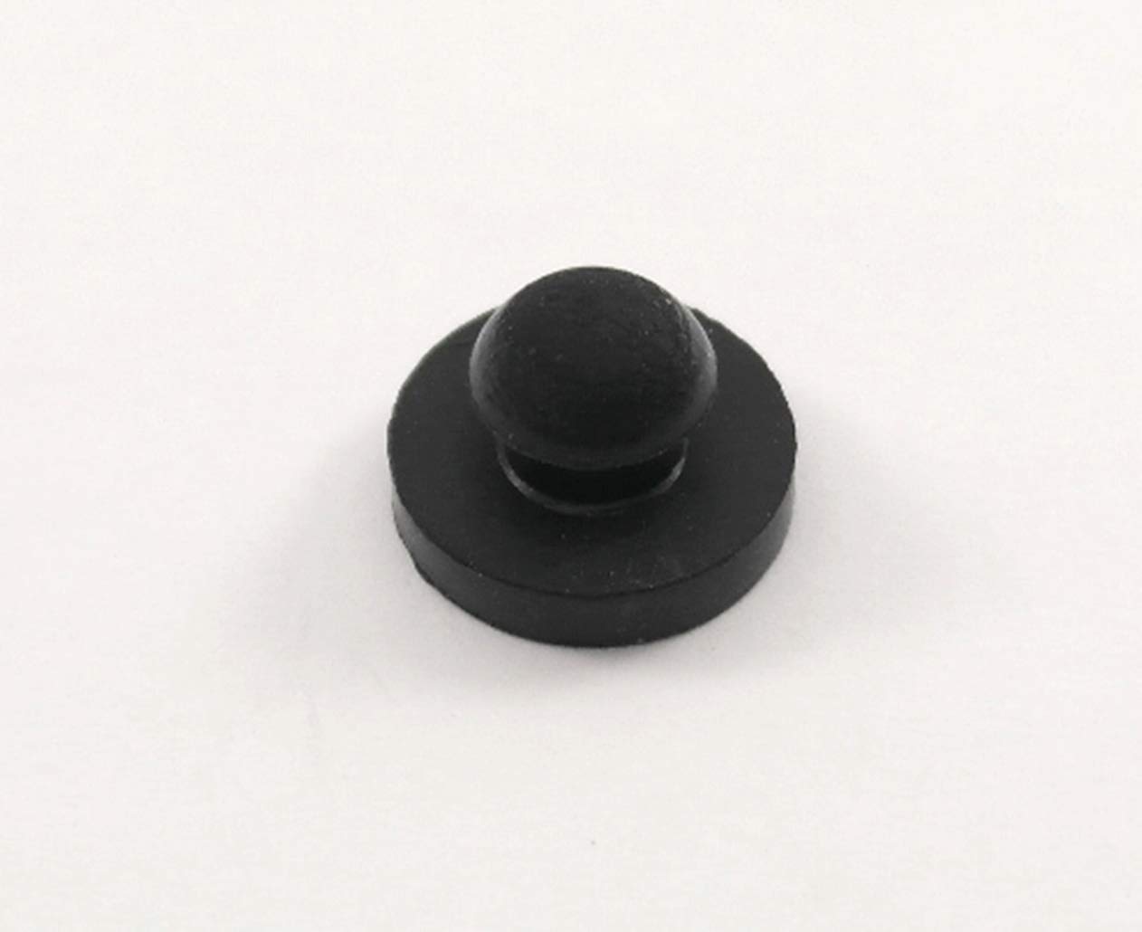 Rubber Push-in Ridged Stem Bumper 9/16 Diameter fits 1/4 Hole in 1/8 Thick Material (12)