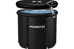 Tina de hielo para cuerpo PRODIGYX: Bañera de inmersión en frío portátil extragrande para atletas