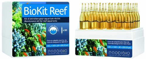 Prodibio Bio Kit Reef - Salt Water, 30/1 mL vials - combo pack containing 6 ea BioDigest, Bioptim, Reef Booster, Iodi Plus, Stronti Plus - treats up to 150-250 gal