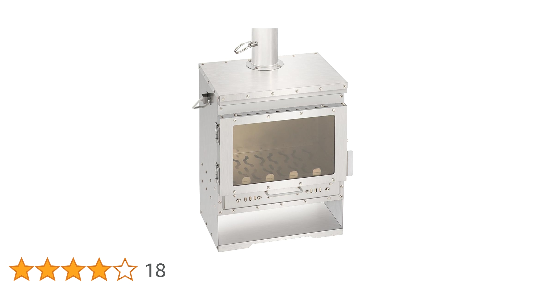 Amazon.co.jp: Soomloomチタン製二次燃焼ポータブル暖炉VistaV