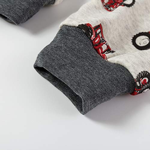 Kinder Pyjama Tkiames Jungen Langarm Schlafanzug