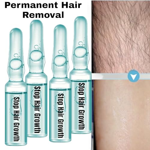 Image of ZeroPathy Unisex 90 Days Hair Stop Treatment Ampoule 2ml x 10 | Natural Herbal Serum for Intimate, Lip, Chin & Underarm Hair | Safe After Threading or Shaving | Organic Ayurveda Formula**