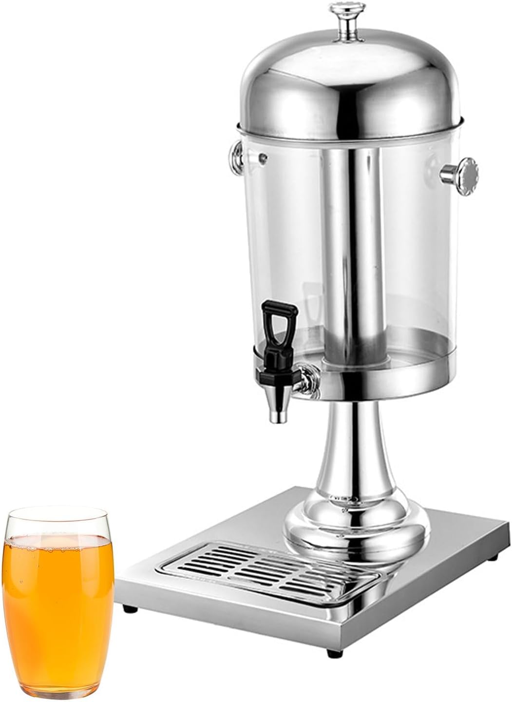 asdchZen 8L Cold Beverage Dispenser Stainless Steel Drink Dispensers Coffee Urn Self Service Juice Ding With Spigot For Tea, Coffee, Milk, Juice