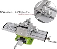 Vista 5 de Mesa de banco compuesto compacto de aluminio banco superior de carpintería Mesa deslizante cruzada Accesorio de tornillo de banco Clarmp 2 ejes