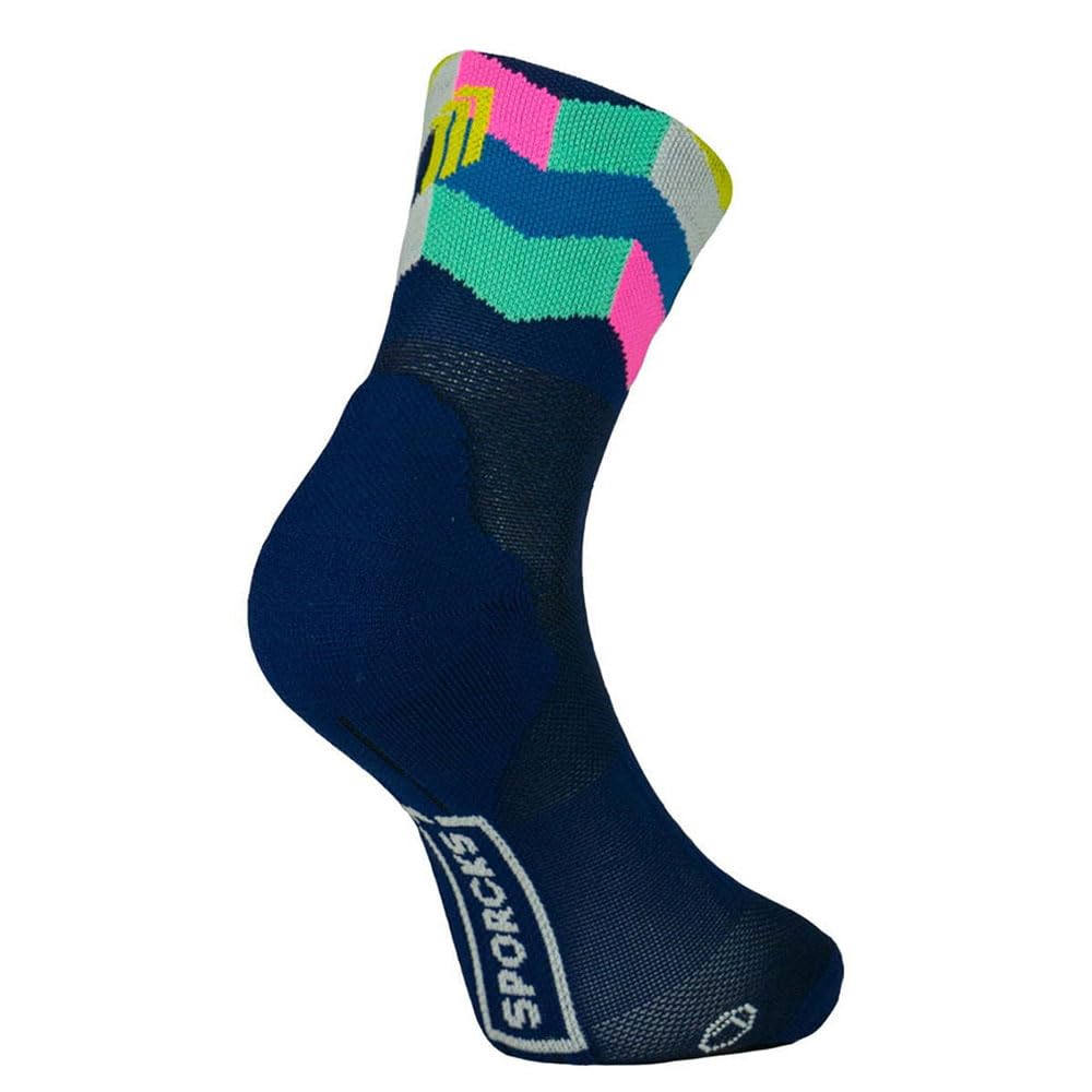 Sporcks Unisex Blue Art Socks Eu 35-37