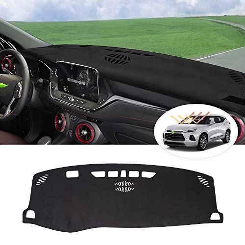 Image of Autorder Dashboard Cover Mat for 2019-2025 2026 Chevy /Chevrolet Blazer Accessories Dash Cover Flannel Dash Mat Sunshade Glare UV Rays Protector