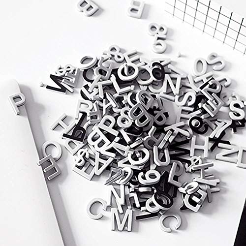SLDHFE 124Pcs Magnetic Letters, Decorative Magnetic EVA Alphabet Letters, Foam Alphabet Letters, Uppercase Alphabet ABC Magnets for Fridge Refrigerator (White)