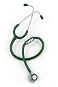 IS Indosurgicals Silvery Stethoscope (Green) gallery image