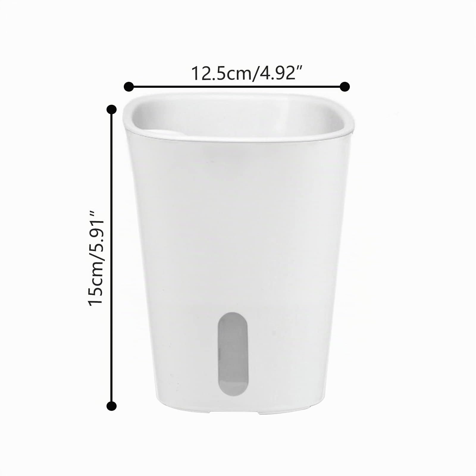 10er Set Selbstwässernder Blumentopf, Selbstbewässerung Topf mit Wasserstandsanzeiger, Bewässerungstopf, Kräutertopf, Bewässerungssystem für Innen- und Außenbereich (12.5cm)