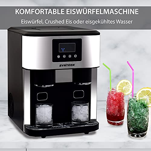 Syntrox Germany IC-150W-LED Helsinki Eiswürfelbereiter Crushed Ice Maker, Eisen – Bild 4