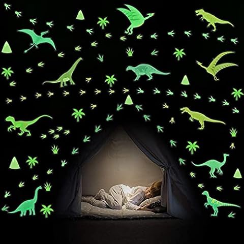 KAIRNE Pegatinas de Pared Luminosas de Dinosaurio Cover