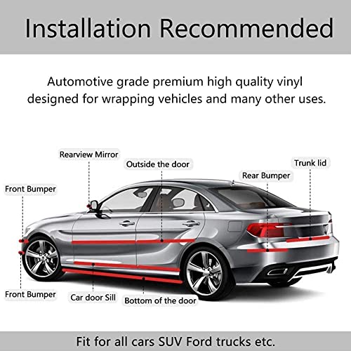Image of Kidoca 5M Black Tape Car Tape Door Carbon Fibre Wrap Sill Edge Anti-Scratch Guard Protector Accessories For Nissan | Ford | Datsun | Jeep | Chevrolet | Renault | Citroen | Mg