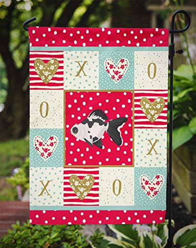 Drapeau poisson rouge télescope multicolore résistant taille S