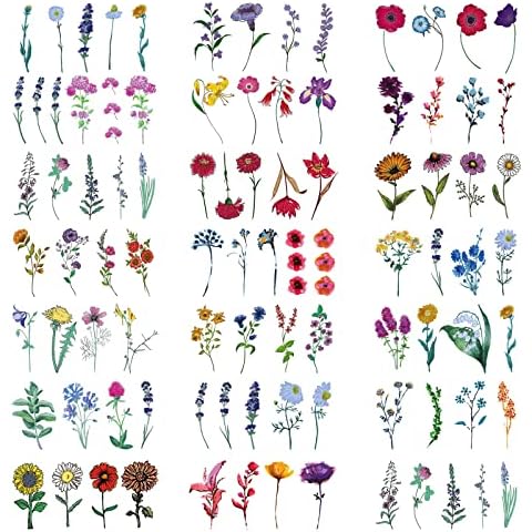 TSHAOUN Tatouages Temporaires Fleurs Cover