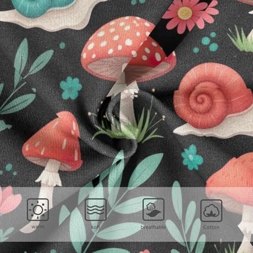 Toddler Panties, Cute Red Mushrooms Girls Cotton Underwear, 2–8 Years3