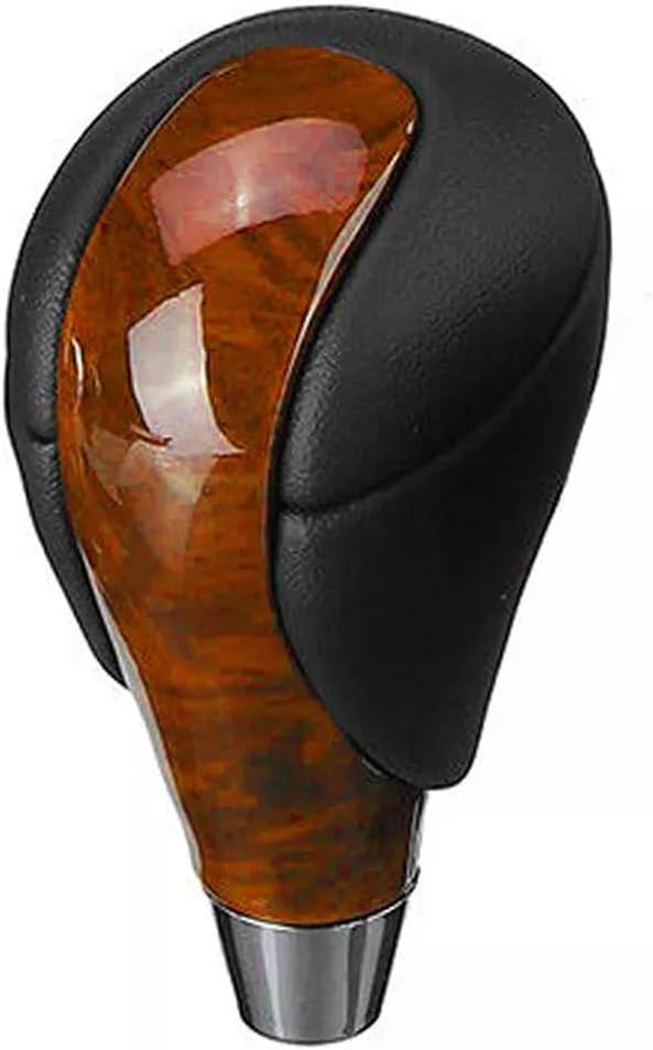 Shifter Head Transmission Car Gear Shifter Automatic Gear Knob PU Leather Direct Replacement Easy Installation Car Interior Upgrade(Carbon fiber)