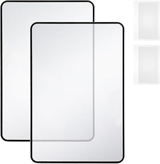 4 Pcs Page Magnifying Sheet 3X 5X Clear Lightweight Magnifier Flat Plastic Optical Fresnel Lens Handy Card Size Magnifier Bookmark for Seniors Reading Small Prints People with Low Vision