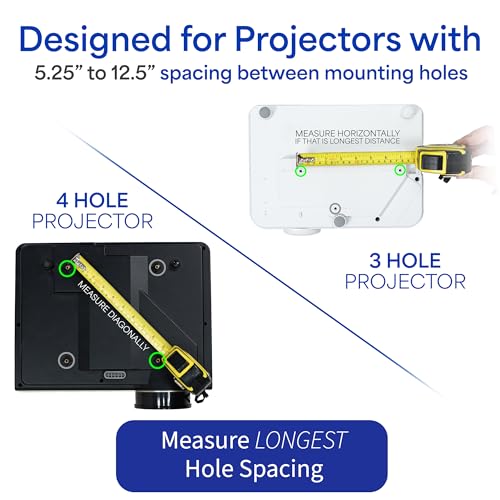 Vivo MOUNT-VP02B Extending Ceiling Projector Mount thumb #3