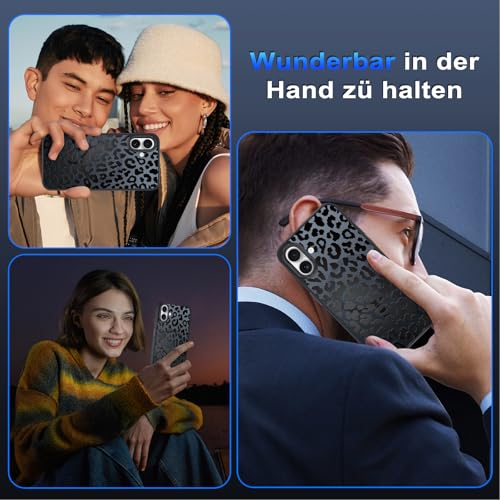 Coque mignonne iPhone 16 Plus motif guépard pour le quotidien chic - 7