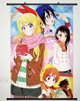 Nisekoi Home Decor Anime Wall Scroll Poster Fabric Painting Kirisaki Chitoge Key Roles 014 S