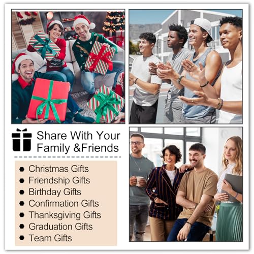 Tondiamo 24 Pcs Braided Cross Bracelet for Men Women Christian Adjustable Rope Jesus Bracelets with Metal Knot Christian Baptism Gifts for Women Men3