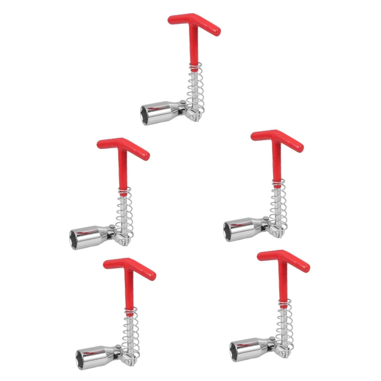 PartyKindom 5pièces Douille T-handle Pour Bougie Allumage Outil Portable Pour Installation Et Extraction De Bougies Compatible Avec Divers Modèles De Et Véhicules