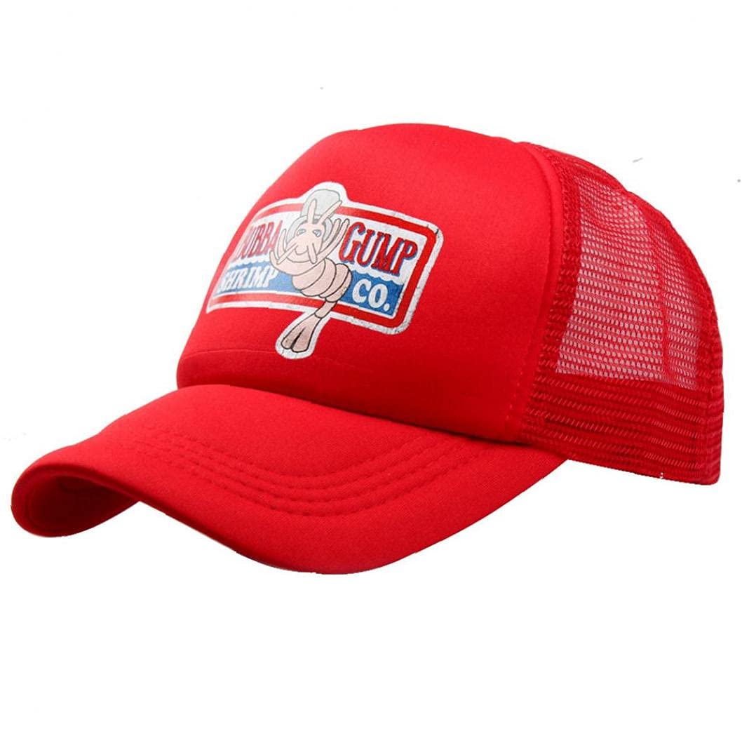 Tossper Men's Style 3 1Pc Baseball Cap Adjustable Bubba Gump Baseball Cap Shrimp Embroidered Snapback Hats Sport Running Caps For
