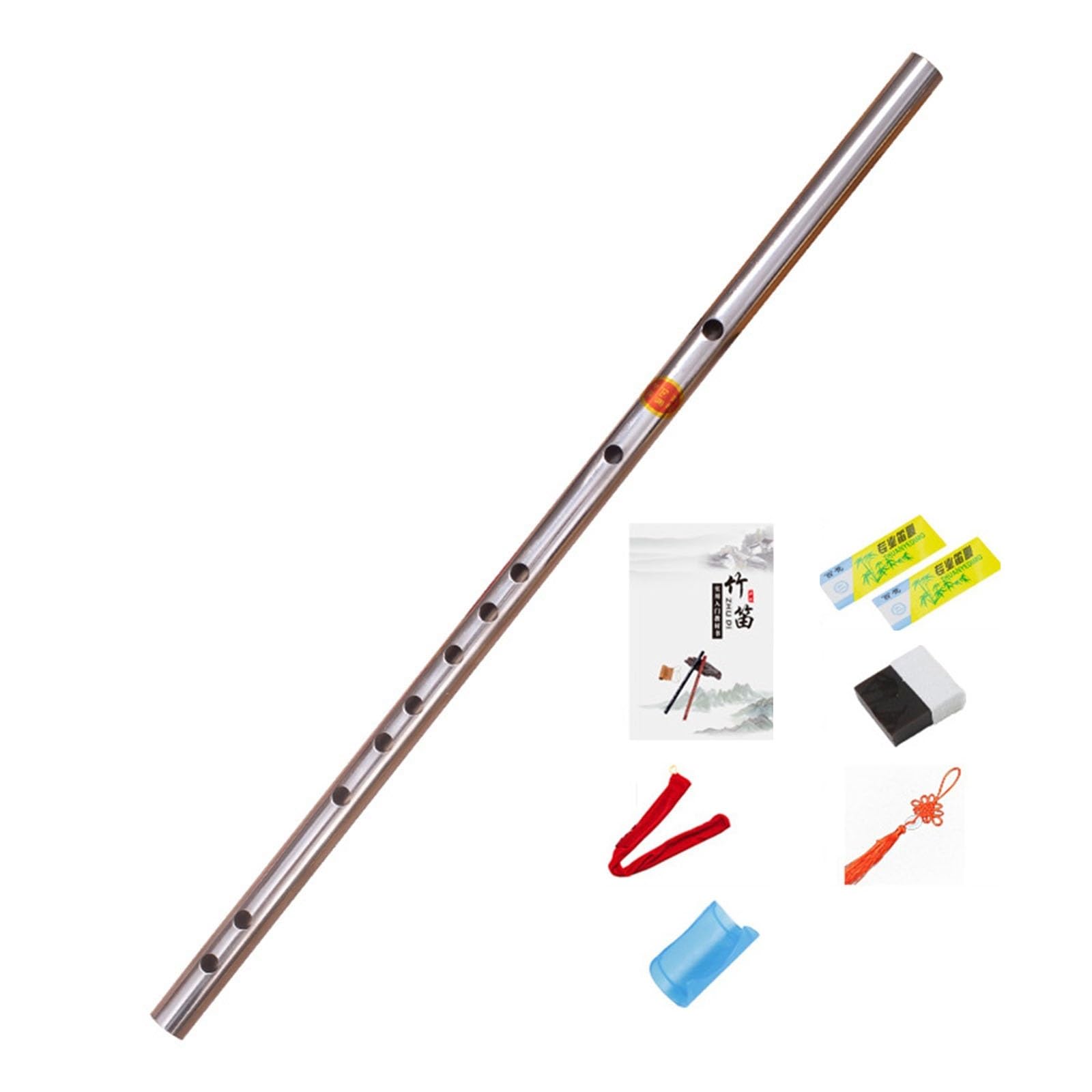 Flauti Kit Acciaio Inox Flauto Dolce Soprano Con Libro Di Istruzioni Borsa, Flauto A Becco Per Principianti, Bambini Adulti, Studenti Di Scuola(G key)