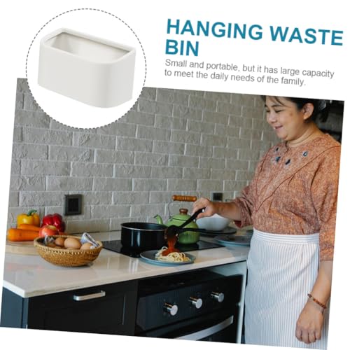 Caneca de basura rectangular para colgar en puerta miniatura 3