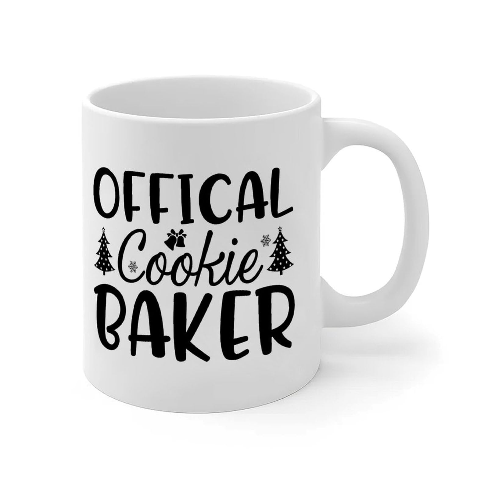 Wodevor Offical Cookie Baker Coffee Mugs 11oz Funny Coffee Tea Mug Gift for Friends Coworkers Boss Employee Adults Ceramic White