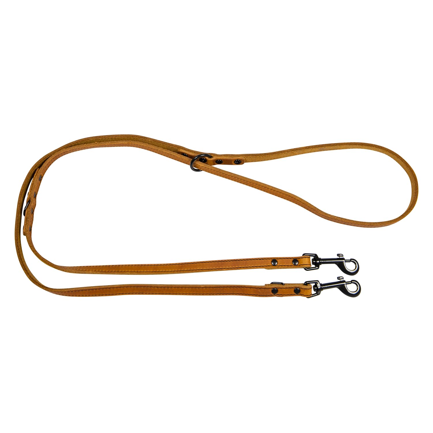 JACK AND VANILLA, Training Lead for Dogs, Black Label Model, Cognac, Size 12 mm x 200 cm