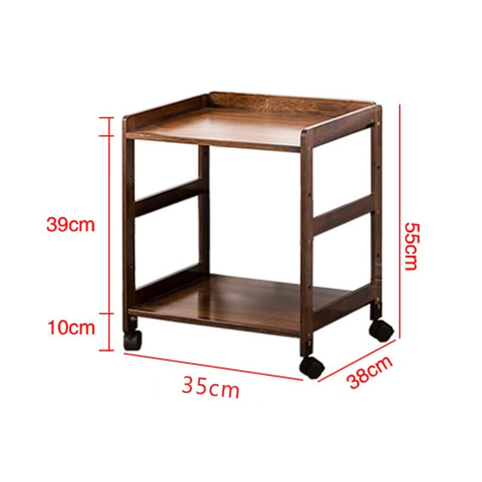 BONAD Stand di Stampa per Ufficio Scaffale for Stampante Rimovibile Ripiano for Rack in Legno Massiccio dal Pavimento al soffitto Staffa Scanner Fax (Color : B)