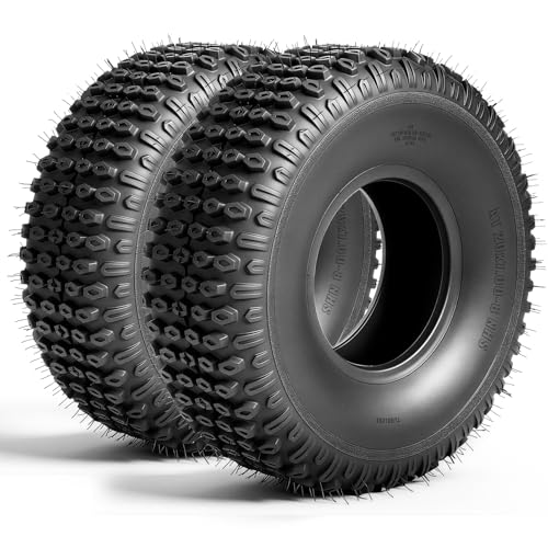 MOTOOS 20x7-8 ATV UTV Tires Set of 2 4PR 20x7x8 All-Terrain Tires Tubeless Non-Directional Tread for Mud Trail Sand