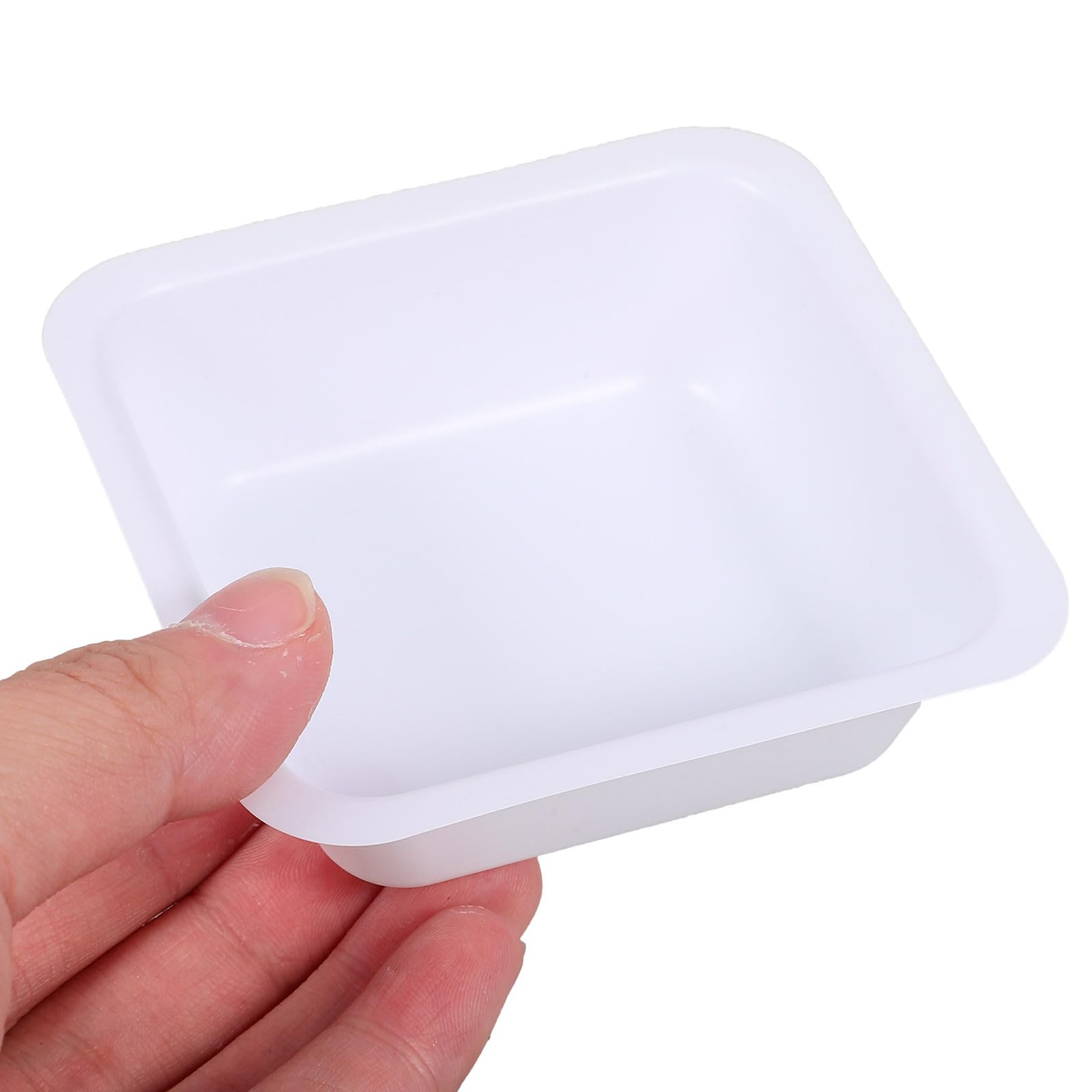 Mipcase 20 Stück Quadratische Wiegeschalen aus Kunststoff Probenwägeschalen für Labor Vielseitige Messschalen für Laborexperimente Leicht zu Reinigen Langlebig