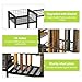 Keomaisyto Garden Tool Organizer With Basket - 3 Tier Yard Storage Rack for Garage Organization, Heavy Duty Holder With 35 Long-Handled Slots for Shed, Yard, Garage