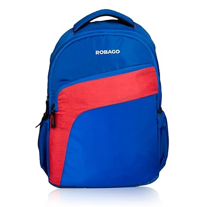 ROBAGO Blue Campus Casual Waterproof Laptop Backpack Bag for Men Women Boys Girls/Office School College Teens & Students with Rain Cover 35L (Blue)