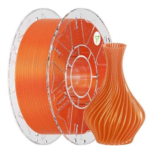 Creality Hyper PLA Galaxy Filament 1.75mm 1KG, Starry Sparkle PLA 3D Printer Filament with RFID, Designed for High Speed 30-600mm/s, Cosmic Shine for Artistic and Decorative Prints (Stardust Orange)