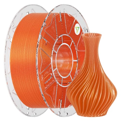 Image of Creality Hyper PLA Galaxy Filament 1.75mm 1KG, Starry Sparkle PLA 3D Printer Filament with RFID, Designed for High Speed 30-600mm /s, Cosmic Shine for Artistic and Decorative Prints (Stardust Orange)