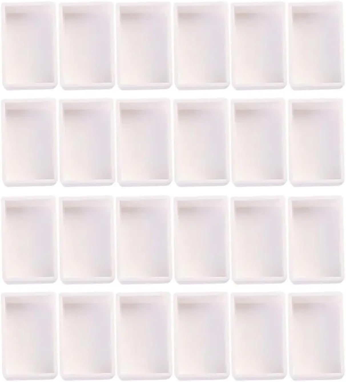 Empty Watercolor Paint Pans 240/480 Pcs Watercolor Pan, White Plastic Paint Tin Travel Case for Custom Palette Creation(Full Pan 3.2ml 240pcs)