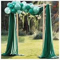 Hrlace Hochzeitsbogen Vorhang Chiffon 50x570cm - Transparente Tüll Deko Für Hochzeit & Party