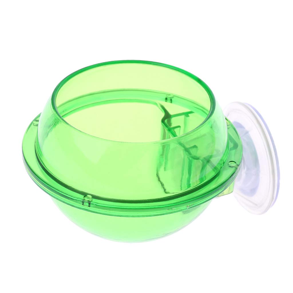 Zkbszn Suction Cup Feeder Anti-Escape Reptiles Water Bowl Worm Live Fodder Container for Iguanas