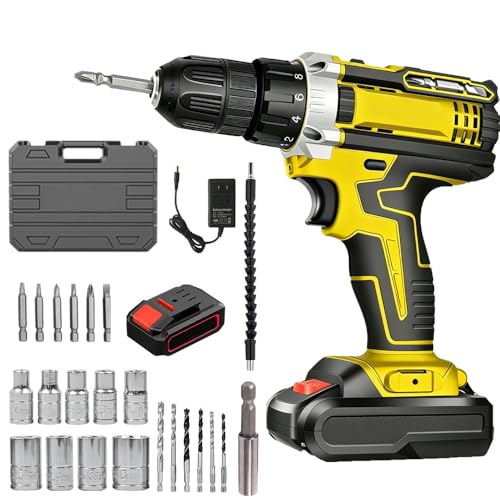 Trapano Avvitatore Batteria Brushless, 25+1 Impostazione Coppia trapano elettrico con