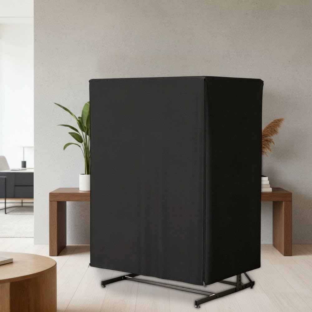 Copertura per portabici da 5 a 8 biciclette, resistente alle intemperie, tessuto Oxford 210D, con doppia cerniera laterale, sistema di chiusura a scatto antivento