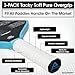 PICKLETECH Pickleball Paddle Overgrip Tape - 3 Pack- Tacky Soft Pure Overgrip - Absorbent Comfortable Grip for Pickleball Racket-White