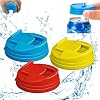 2024 Upgraded Soda Can Lids, Reusable Plastic Can Covers for Cola - Round Protector, Spill Stopper for Standard Size Cans (3PCS)