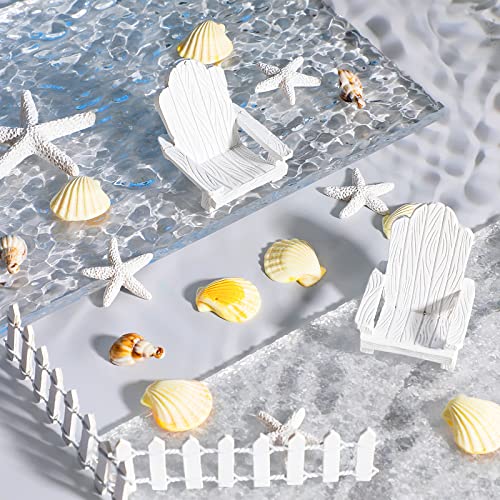 27 Pcs Adirondack Miniature Chair Wedding Cake Topper Summer Beach Chair Cake Toppers Decorations Mini Doll Furniture Dollhouse Top Decoration Camping Weddings Anniversary Cake Decor(Beach) #TOP4