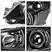SOCKIR Headlight Assembly Compatible with 2010 2011 2012 2013 2014 Subaru Legacy/Outback Projector Halogen Headlamp Passenger and Driver Side Black Housing & Clear Reflector