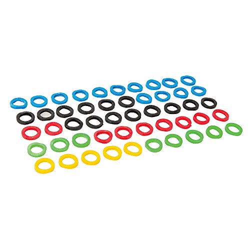 Silverline 431620 Lot de 50 couvre-clés de couleurs assorties Lot de 50 Cover
