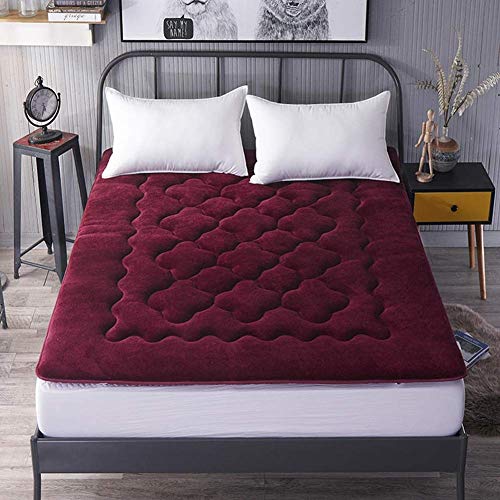 Redwin - Colchón de suelo plegable Tatami, grueso, acolchado suave, antiescaras para dormir, alfombra para dormir, para dormitorio, 180 x 200 cm