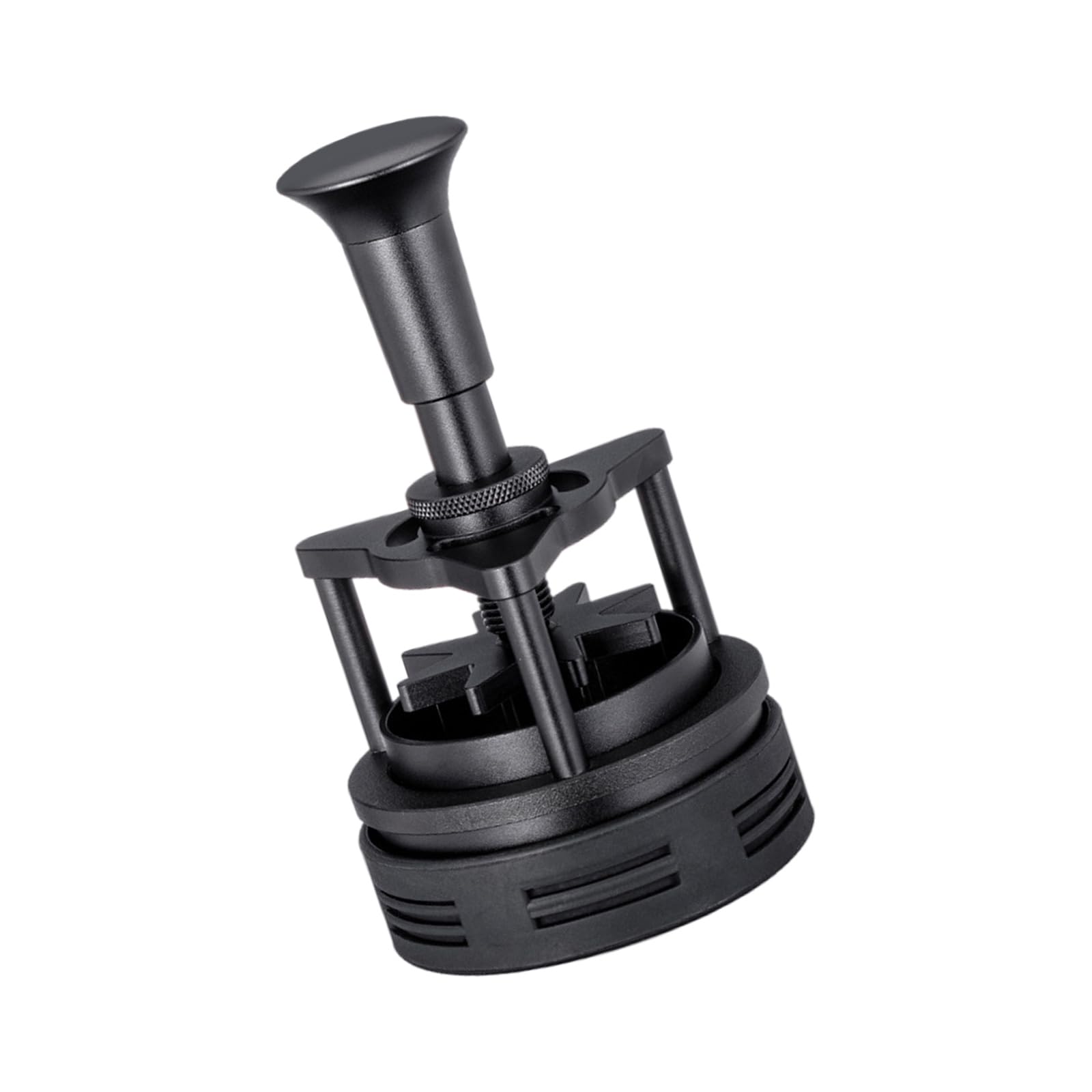 Tsophreniq Rotating Coffee Powder Adjustable Needle Height Espresso Stirrer Distributor with Base Coffee Powder Disperser Espresso Distribution Tool